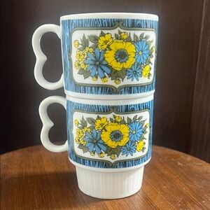 Vintage Royal Crown Arnart Set of "Smug Mugs"